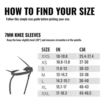 IronBull Strength 7mm Knee Sleeves For Weightlifting And Powerlifting