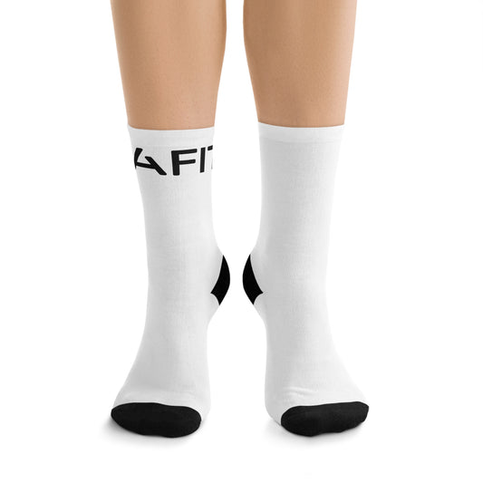 Athletic Crew Socks, Comfortable Poly Socks for Fitness, Gym & Everyday Wear