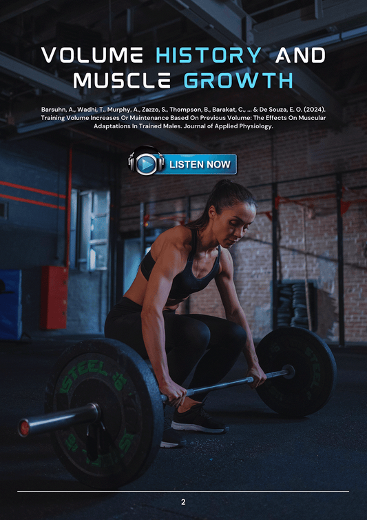 Increasing Training Volume and Muscle Growth