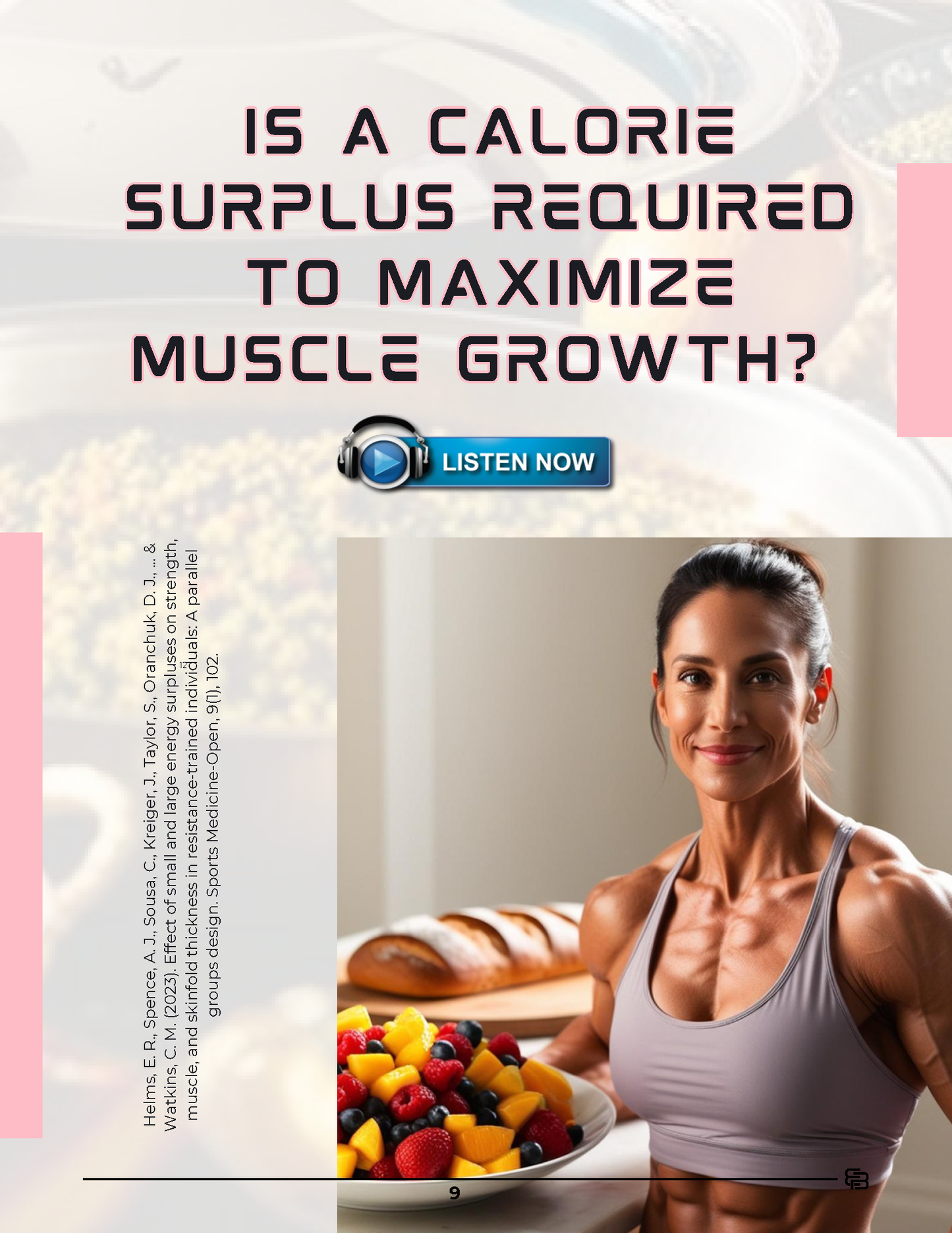 BiaBrain Vol. 1 Issue 9 | Muscle Growth, Caloric Surplus, Training Load, Measure Muscle Size
