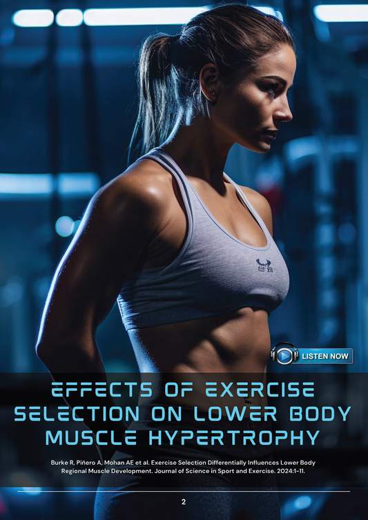 Effects of Exercise Selection on Lower Body Muscle Hypertrophy