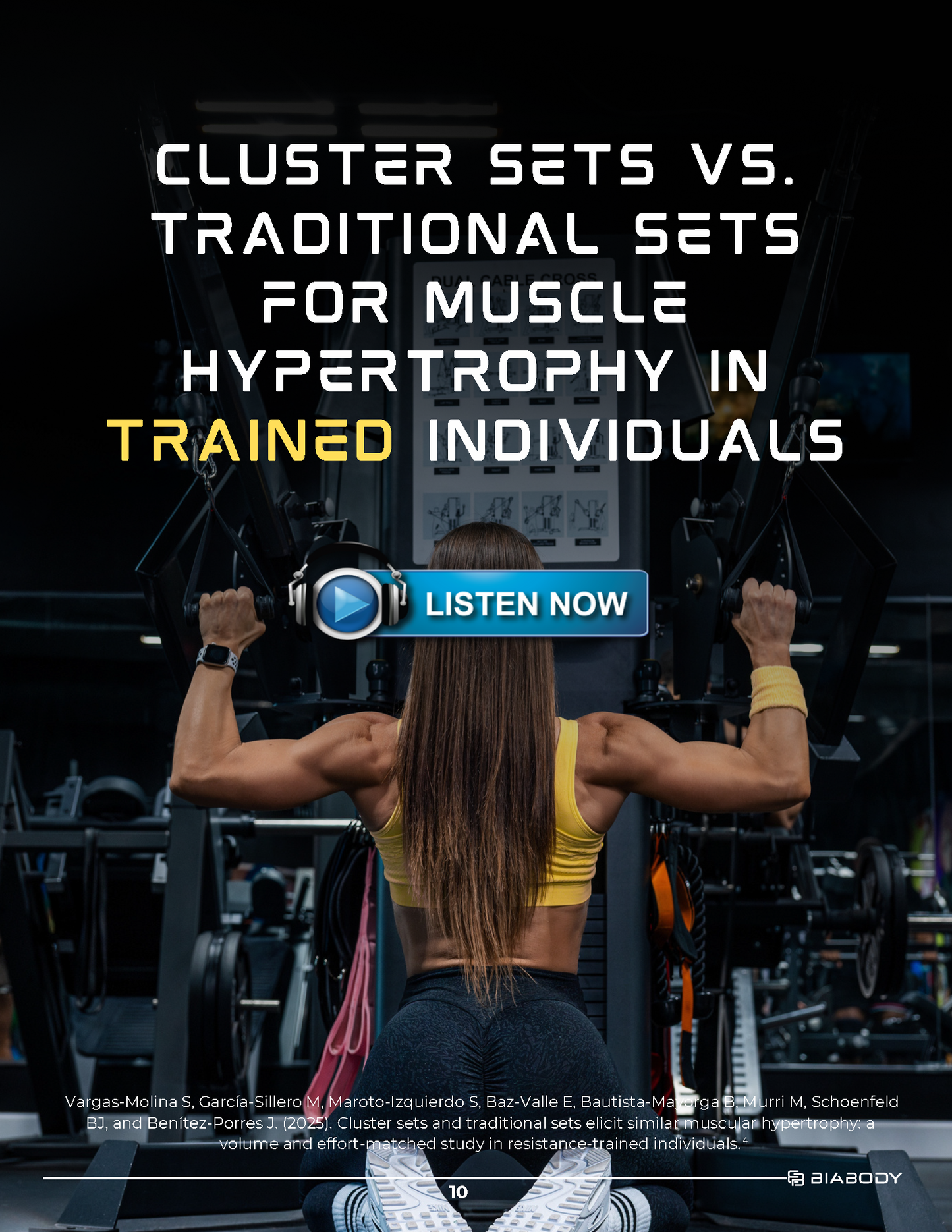 Cluster Sets versus Traditional Sets for Muscle Hypertrophy?