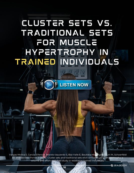 Cluster Sets versus Traditional Sets for Muscle Hypertrophy?